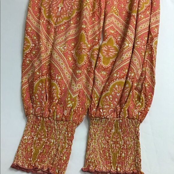 Free People Thinking of You Smocked Jumpsuit NWT - Picture 8 of 9